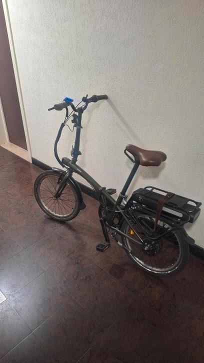 Vélo pliant électrique B-twin, Vélos & Vélomoteurs, Accessoires vélo | Porte-vélos, Comme neuf, Enlèvement