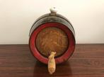Oud houten vat vaatje met metalen ringen en kraantje, Antiek en Kunst, Ophalen of Verzenden