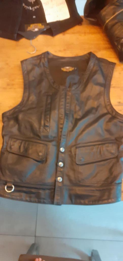 Gilet moto cuir HARLEY DAVIDSON, Motoren, Kleding | Motorkleding, Ophalen