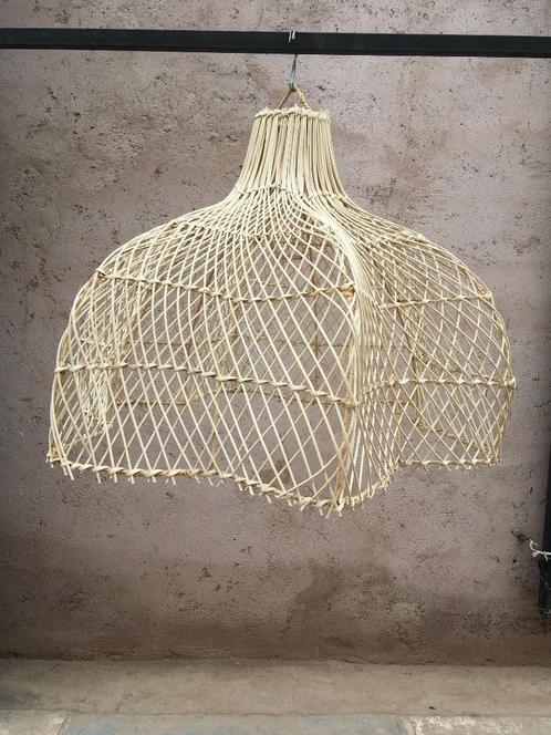 Hanglamp van rotan XXL Natuurlijk rotanlicht, Huis en Inrichting, Lampen | Hanglampen, Nieuw, 50 tot 75 cm, Overige materialen
