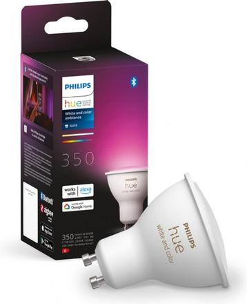 Source lumineuse intelligente Philips Hue GU10 Spot, lumière