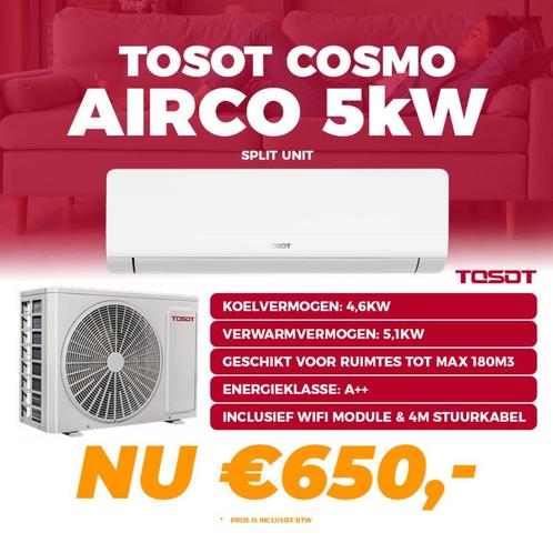 Tosot Cosmo Airco Split Unit - 5 kW / 18000 BTU / Tot max. 1, Huis en Inrichting, Woonaccessoires | Overige, Nieuw, Ophalen of Verzenden