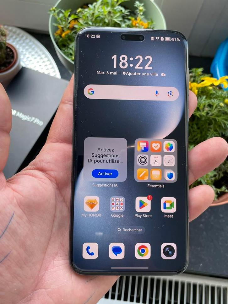 Honor Magic 7 Pro 512GB Noir neuf à vendre ou à échanger, Telecommunicatie, Mobiele telefoons | Overige merken, Nieuw, Zonder abonnement