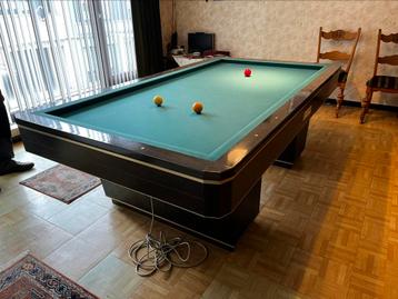 Drieband biljart met toebehoren, Enlèvement, Utilisé, Table de billard