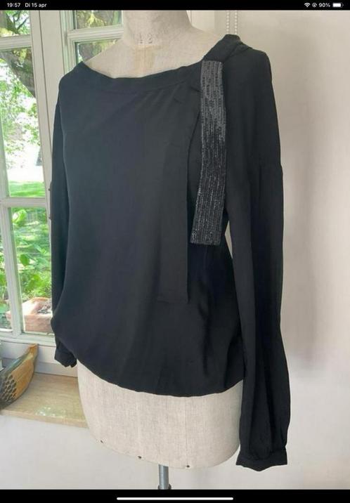 Bloes Liu Jo , maat 42, Kleding | Dames, Blouses en Tunieken, Zo goed als nieuw, Maat 38/40 (M), Zwart, Ophalen of Verzenden