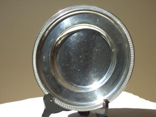 Delheid Sivar silver plate art deco ca1940 plat rond argenté, Antiquités & Art, Antiquités | Argent & Or, Argent, Enlèvement ou Envoi