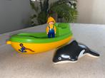 Playmobil 123 vissersboot met walvis (6739), Kinderen en Baby's, Speelgoed | Playmobil, Ophalen of Verzenden, Zo goed als nieuw