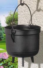 BHR MARMIET BLOEMENHANGPOT 24cm ZWART, Tuin en Terras, Kunststof, Binnen, Rond, Nieuw