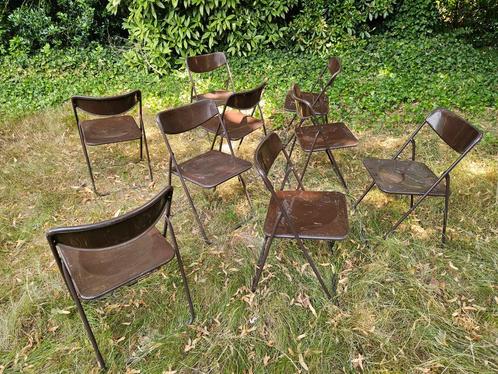 9 Vintage IKEA klapstoelen jaren 70 . Niels Gammelgaard., Tuin en Terras, Tuinstoelen, Zo goed als nieuw, Ophalen