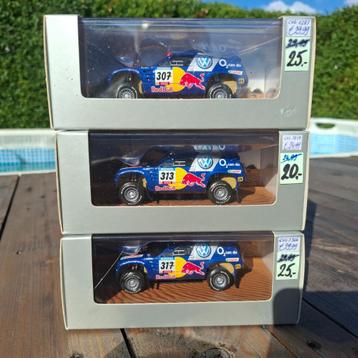 3 x 1/43 Minichamps VW Race Touareg    Rally Dakar 2005 beschikbaar voor biedingen
