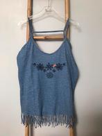 Top Jn Joy bleu avec fleurs et franges, taille L, Vêtements | Femmes, Bleu, Sans manches, Porté, Jn-joy