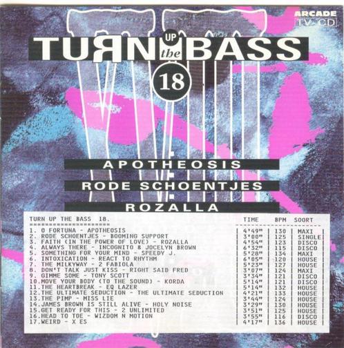 CD * TURN UP THE BASS - Vol. 18, CD & DVD, CD | Dance & House, Comme neuf, Techno ou Trance, Enlèvement ou Envoi