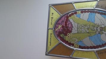 Glasraam in lood beschikbaar voor biedingen
