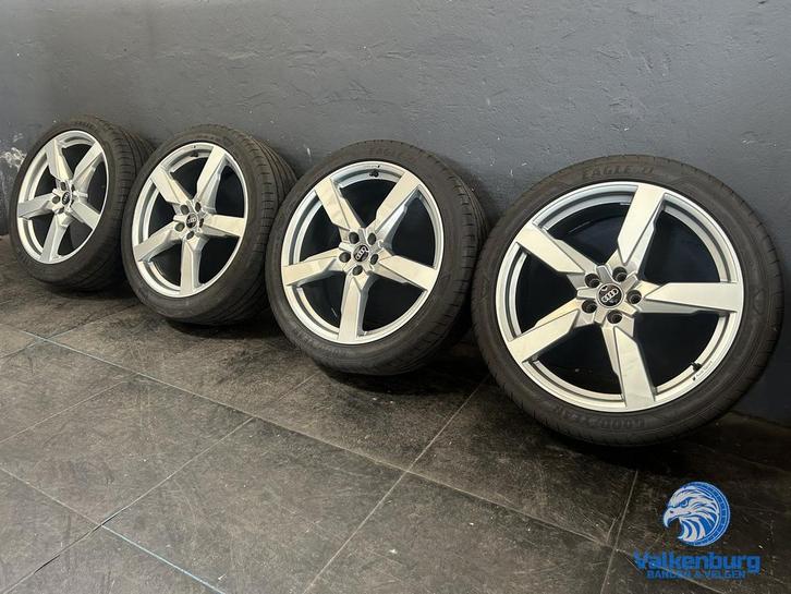 6-7mm! Originele Audi Q5 SQ5 80A Polygon 21 inch velgen 5x11, Auto-onderdelen, Banden en Velgen, Banden en Velgen, Zomerbanden