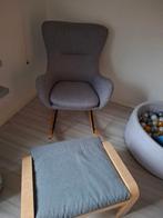 Schommelstoel met voetenbankje, Huis en Inrichting, Gebruikt, 50 tot 75 cm, Overige vormen, 50 tot 75 cm