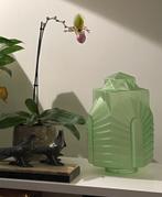 Art deco "Chrysler'' Moonlight Lampenkap Glas anno 1930, Ophalen