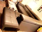 Donkergrijze L- vorm zetel, Huis en Inrichting, Fauteuils, Ophalen