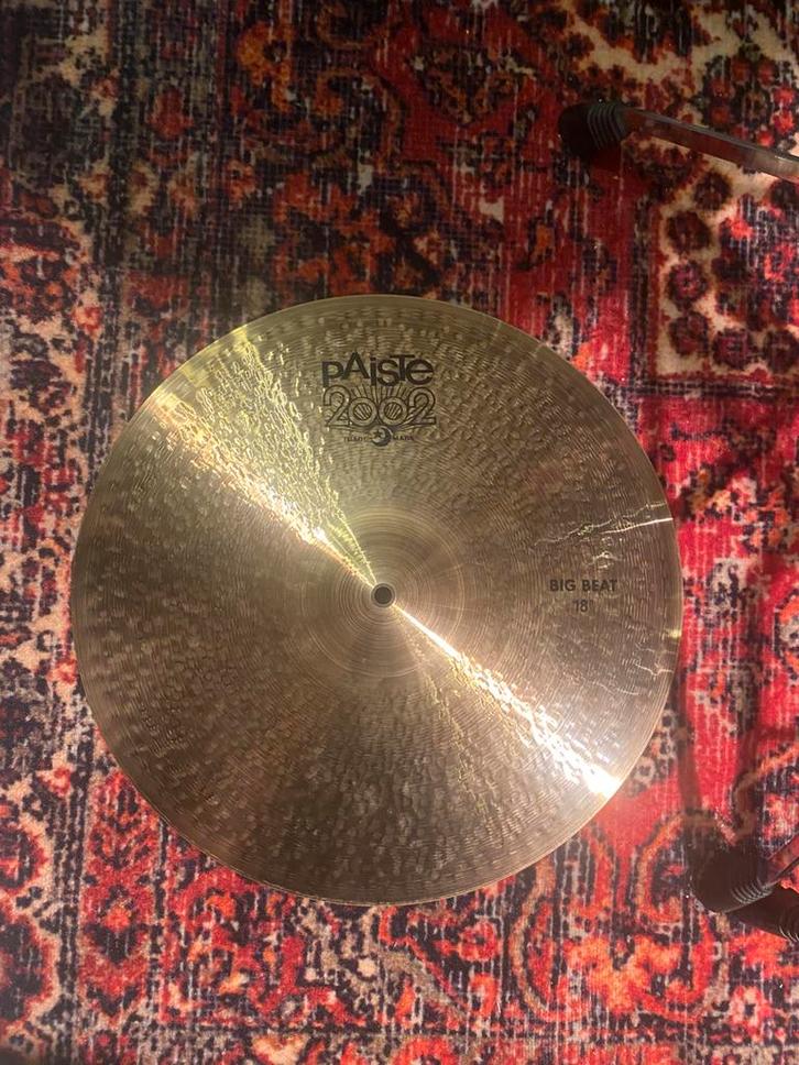 Paiste big beat 18 inch crash, Muziek en Instrumenten, Drumstellen en Slagwerk, Zo goed als nieuw, Ophalen of Verzenden