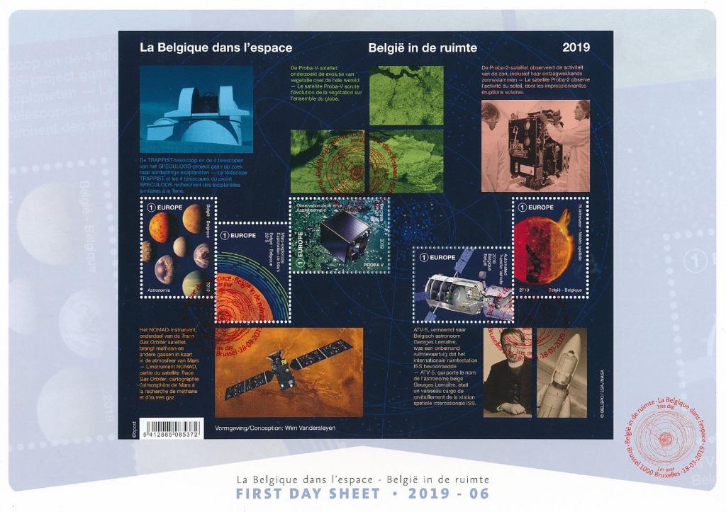 Année 2019 : FDS 2019-06 - 4852-4856 - Bloc 277 - La Belgiqu, Enlèvement