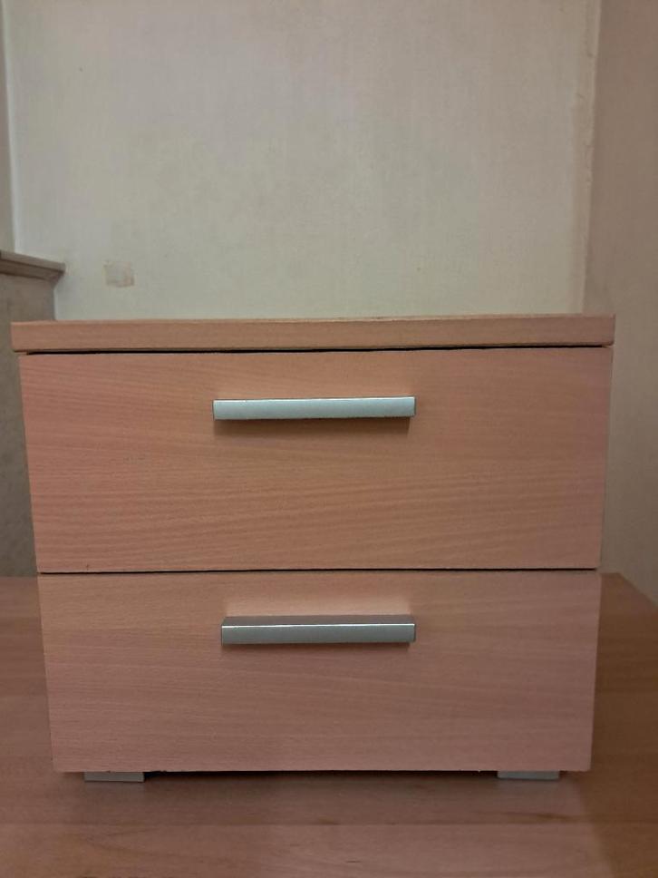 Table basse de nuit avec tiroirs., Maison & Meubles, Tables | Tables de salon, Utilisé, Moins de 50 cm, Moins de 50 cm, Moins de 50 cm