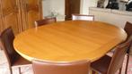 Tafel in kleur kerselaar, Huis en Inrichting, Tafels | Eettafels, Ophalen, Zo goed als nieuw, Vijf personen of meer, Ovaal