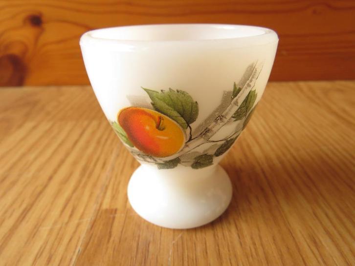 vintage arcopal coquetier motif fruits de France, Huis en Inrichting, Keuken | Servies, Zo goed als nieuw, Kom(men), Ophalen of Verzenden