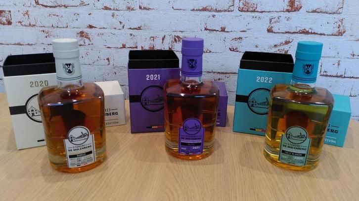 3x Gouden Carolus Single Malt Anniversary Edition ('20-'22), Verzamelen, Wijnen, Nieuw, Overige typen, Overige gebieden, Vol, Ophalen of Verzenden