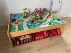 Table de jeux enfants avec train en bois, Enlèvement, Utilisé