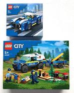 Lego 60312 politiewagen + 60369 Training politiehonden, Ophalen of Verzenden, Nieuw, Complete set, Lego