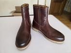 Donkerbruine halflange winterboots met rits, Ophalen, Bruin, Boots, Nieuw
