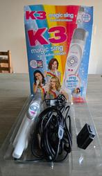 K3 Magic Sing Karaokemicrofoon, Kinderen en Baby's, Speelgoed | Overig, Ophalen of Verzenden, Zo goed als nieuw