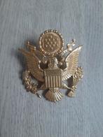 Us WWII cap badge, Verzamelen, Ophalen of Verzenden