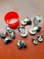 Allerlei zwenkwielen op lagers in Nieuwst.Samen voor 5 euro., Doe-het-zelf en Bouw, Zwenkwielen, Ophalen, Zo goed als nieuw