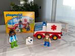Playmobil 123 ambulance ziekenwagen in de doos (9122), Kinderen en Baby's, Ophalen of Verzenden, Zo goed als nieuw