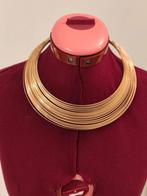 Collier multirangs en métal inoxydable doré style Game of Th, Enlèvement ou Envoi, Comme neuf