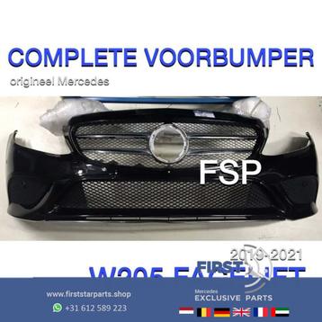 W205 FACELIFT VOORBUMPER COMPLEET ZWART Mercedes 2019-2021 B disponible aux enchères