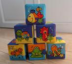 6 zachte kubusjes Playgro thema waterdieren, Ophalen of Verzenden