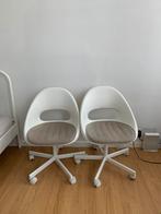 Chaise de bureau (Loberget) + coussin, Comme neuf, Chaise de bureau, Enlèvement, Blanc