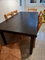 table a manger avec 6 chaise 160  cm long extensible 260 cm, Comme neuf