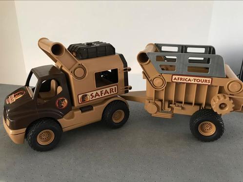Safari jeep en aanhangwagen Wader quality toy, Enfants & Bébés, Jouets | Véhicules en jouets, Comme neuf, Enlèvement