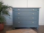 Ladekast kleur Blue Pine met porseleinen knopjes, Kinderen en Baby's, Ophalen, Zo goed als nieuw, Kast