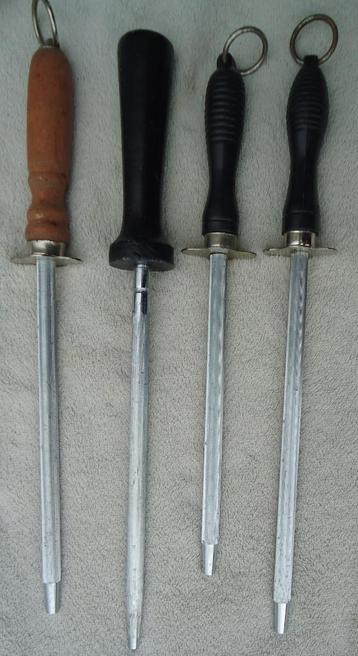4 wetstalen/slijpstaaf voor messen. beschikbaar voor biedingen