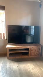 Tv meubel hout landelijk strak hoffz stijl puur wonen, Comme neuf, Enlèvement ou Envoi