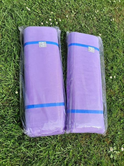 2 rouleaux de tissus tule mauve neufs, Hobby & Loisirs créatifs, Tissus & Chiffons, Neuf, Polyester, 120 cm ou plus, 200 cm ou plus