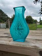 1970s vintage vaas Oberglas glas, Huis en Inrichting, Woonaccessoires | Vazen, Ophalen of Verzenden, Gebruikt, Blauw, Glas