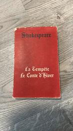 La Tempête et Le Conte d'Hiver - 1941, Gelezen, Shakespeare, Ophalen of Verzenden, Europa overig