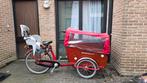 Bakfiets met plaats voor 4 kinderen en zitje achterop, Fietsen en Brommers, 4 kinderen of meer, Gebruikt, Huif, Ophalen