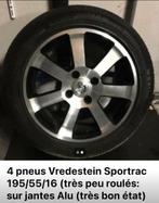 4 pneus été Vredestein Sportrack sur jantes. Très peu roulé, Band(en), Zomerbanden