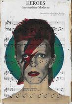 Metalen rusty-old vintage look wandplaat David Bowie muziek, Verzamelen, Nieuw, Ophalen of Verzenden
