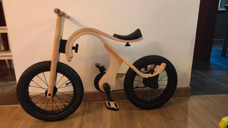 Leg&Go loopfiets + add-on pedalen hout, Fietsen en Brommers, Fietsen | Kinderfietsjes, Gebruikt, Minder dan 16 inch, Ophalen